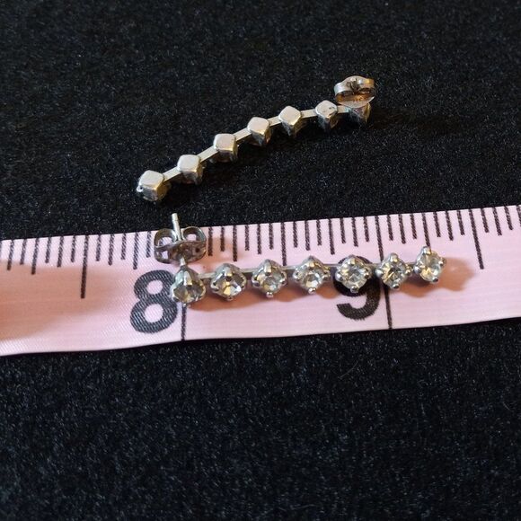 Rhinestone Bracelet and (2) Rinestone Earrings - Picture 6 of 7